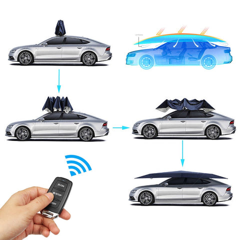 2018 Hottest Manual Portable Umbrella Car Roof Cover - surfies